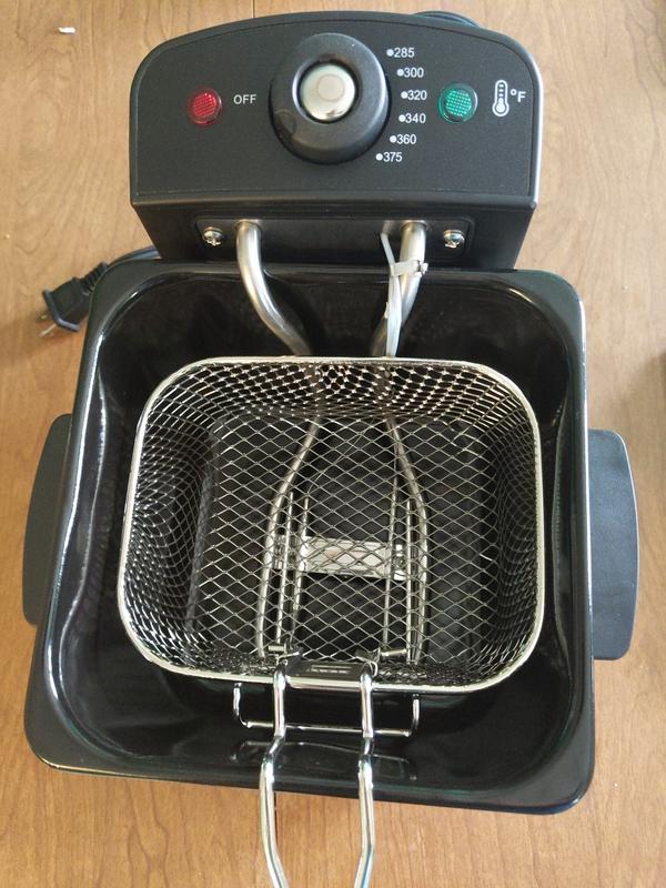 Inside of deep fryer
