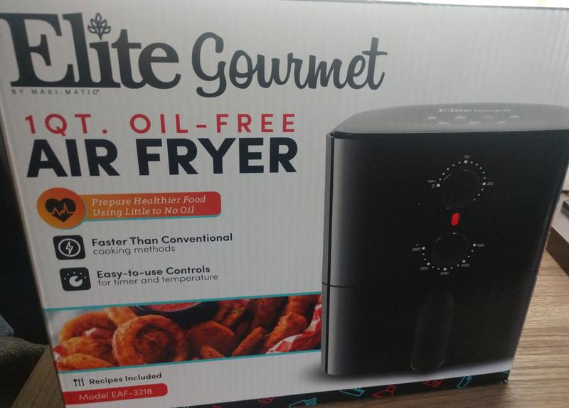 Elite Gourmet 1Qt Compact Air Fryer in Slate Blue - Oil-less, Programmable,  UL Safety Listed, 1-Quart Capacity, Non-Stick, Ready Light Indicator in the Air  Fryers department at