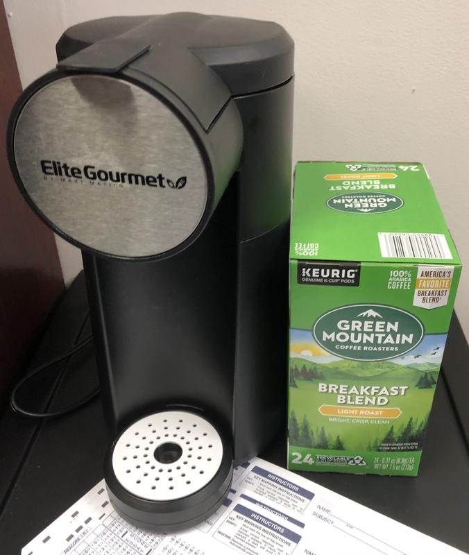 Coffee maker at work