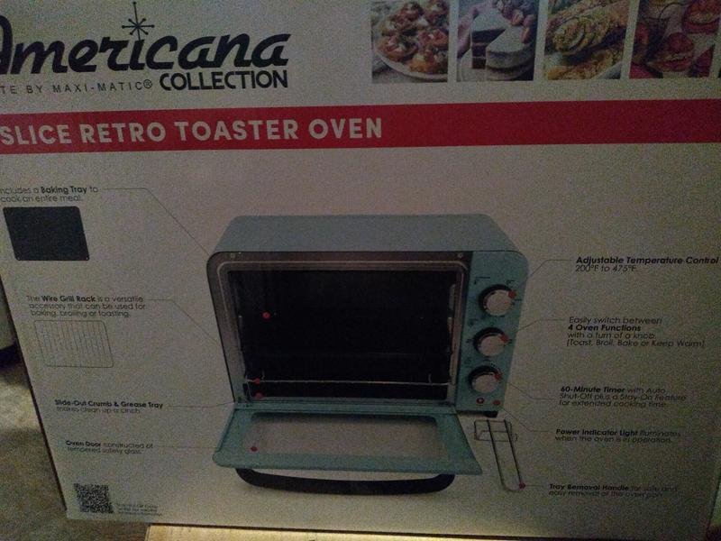 Americana by Elite Collection Retro 2-Slice Toaster Oven