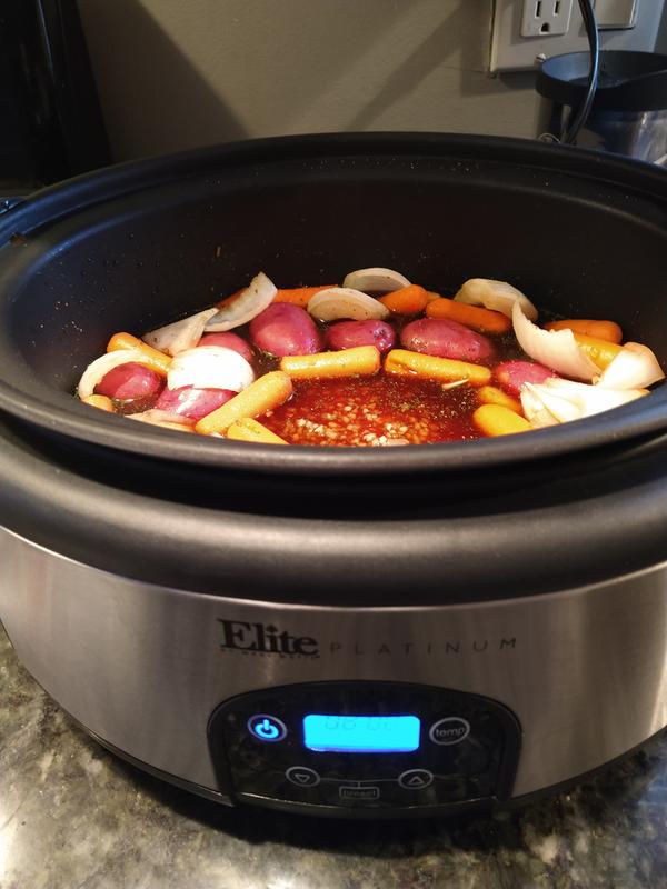Cooking my roast and veggies