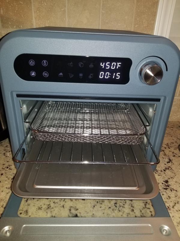 Elite Gourmet Infinite-Use Air Fryer Oven, Stainless Steel, 10 L 