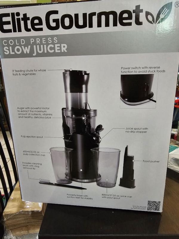 Reviews for Elite Gourmet 27oz EJX017 Black Mastication Slow