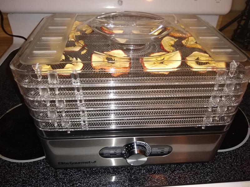 Elite Gourmet 5 Stainless Steel Tray Food Dehydrator