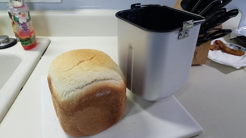 First homemade white bread