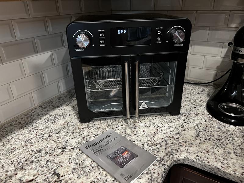 Elite Gourmet Stainless Steel Infinite-Use Air Fryer Oven, 1 ct