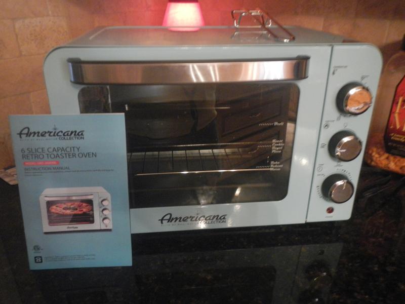 8 Slice Vintage Diner Retro Countertop Toaster Oven