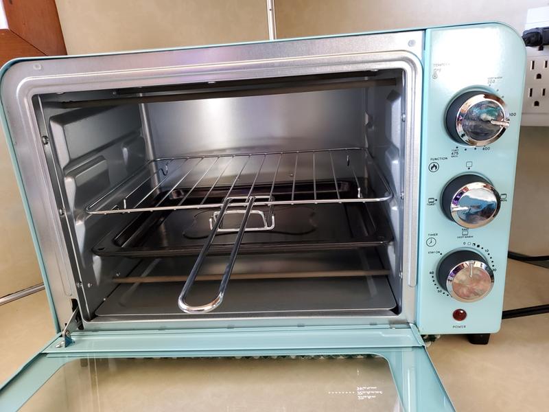 Elite - Americana Vintage Diner Retro 8 Slice Countertop Toaster Oven