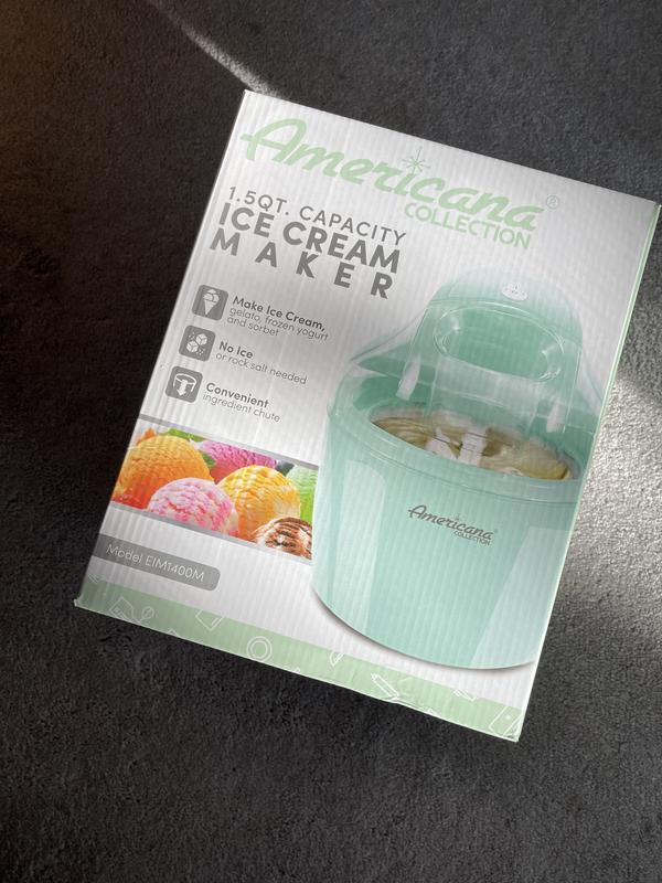 ELITE EIM1400M MINT 1.5QT ELECTRIC ICE CREAM MAKER, 1 each - Food