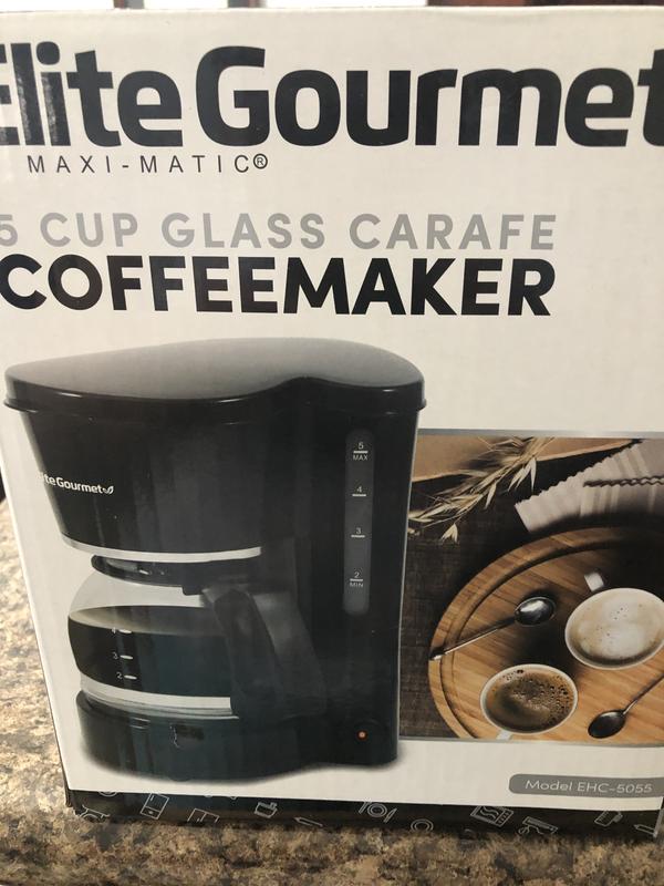 Elite Gourmet Elite Cuisine 5 Cup Automatic Brew & Drip Coffee
