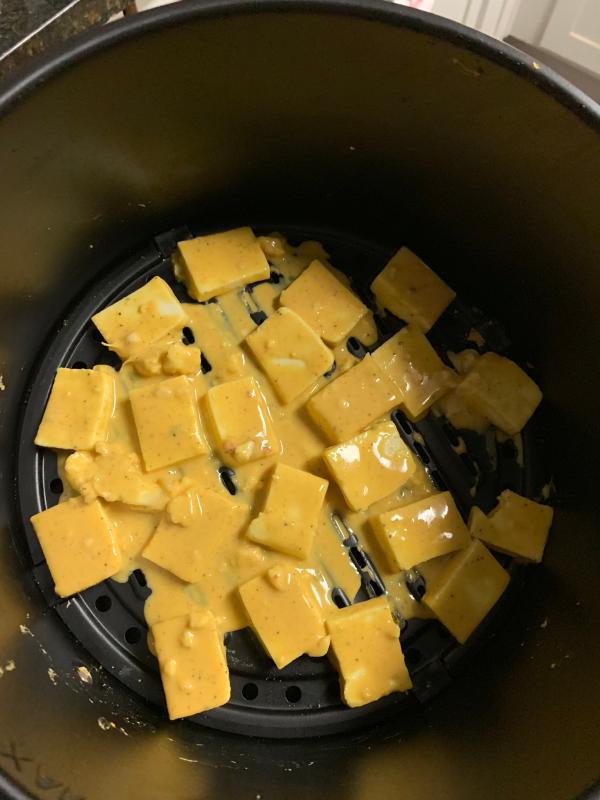 In making cottage cheese fries