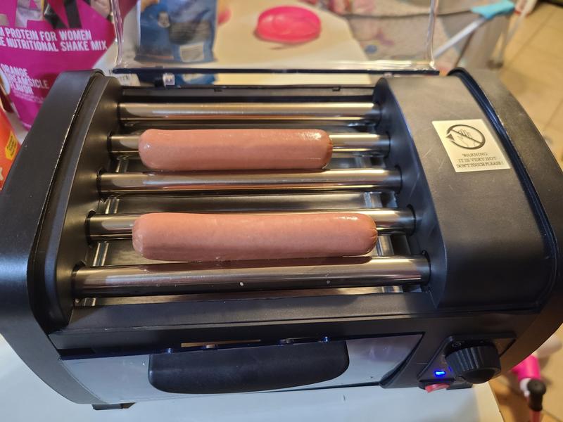 Elite Cuisine ECT-542BL Americana 2-Slice Hot Dog & Bun Toaster