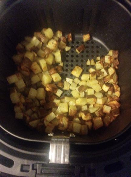 made some delicious hashbrowns in my air fryer