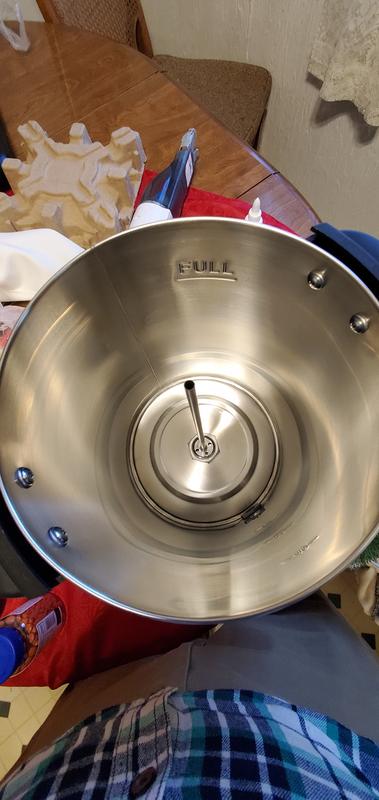 Inside view with percolator stick