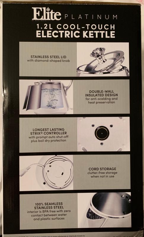 Elite Platinum cool touch Electric Kettle