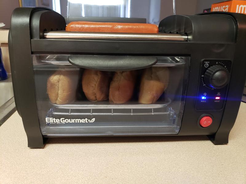 Elite Cuisine ECT-542BL Americana 2-Slice Hot Dog & Bun Toaster