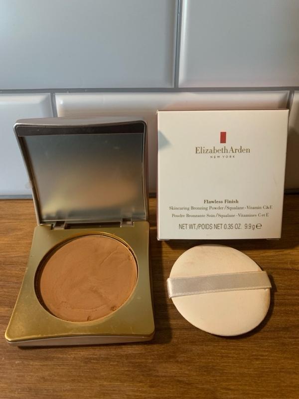 Silver Powder Compact, popular complete with Elizabeth Arden Pressed Powder