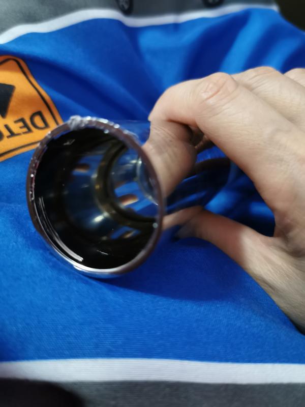 Hardly open it from the bottom