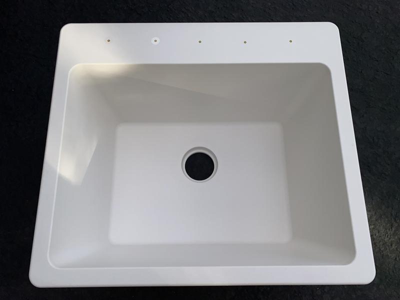 Elkay Quartz Classic 25 inch Drop-In Laundry Sink - Putty ELG252212PDPT0