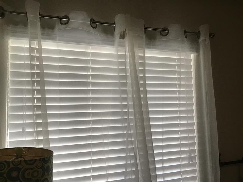 Eclipse Livia Sheer Rod Grommet 54 x 84 Curtain Panel in White