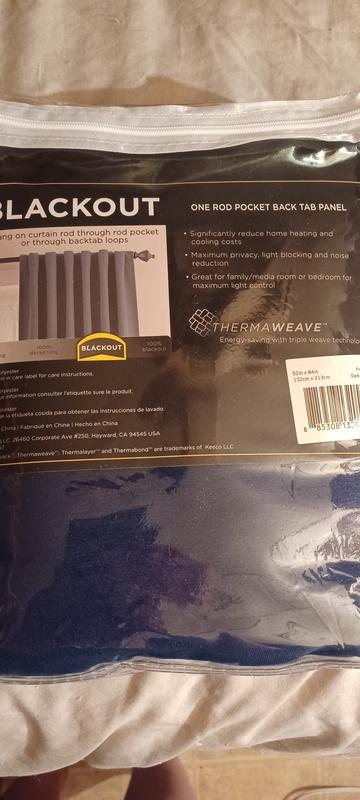 One rod pocket back panel!