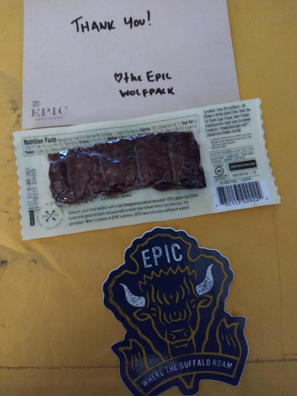 EPIC Bison Bacon Cranberry Bars, Grass-Fed, 12 Count Box 1.3oz