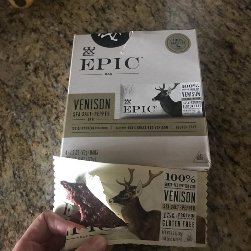 EPIC Bar Venison Sea Salt + Pepper - 1.5 Oz - Star Market