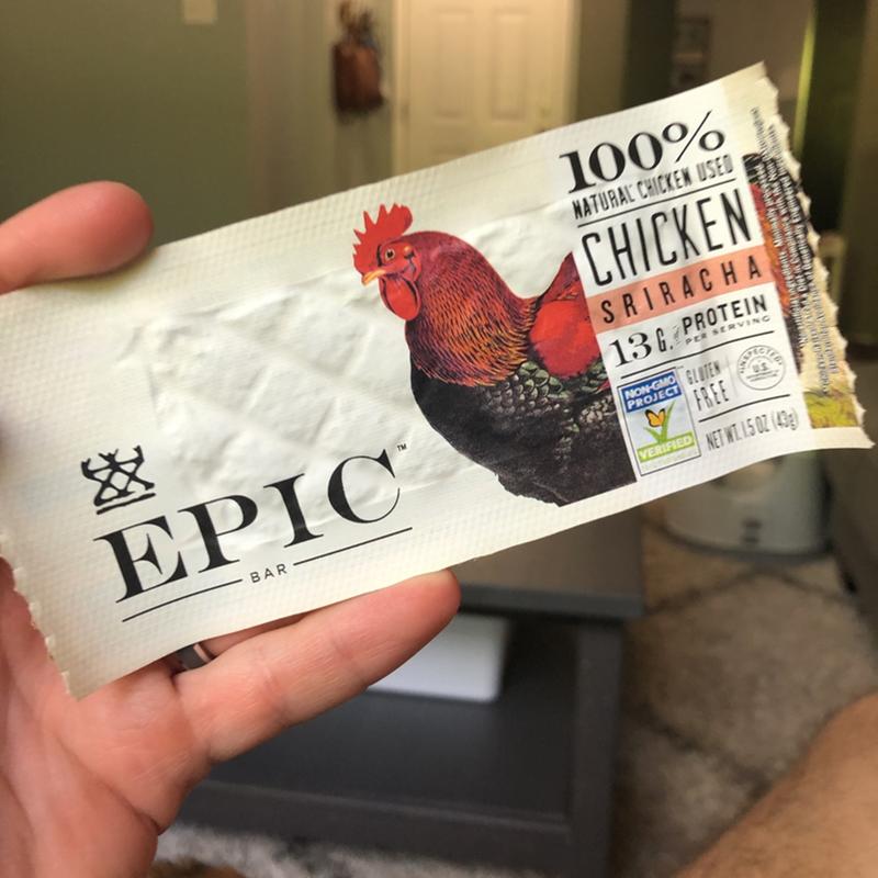 Chicken Sriracha Bar - Protein Meat Bars - EPIC