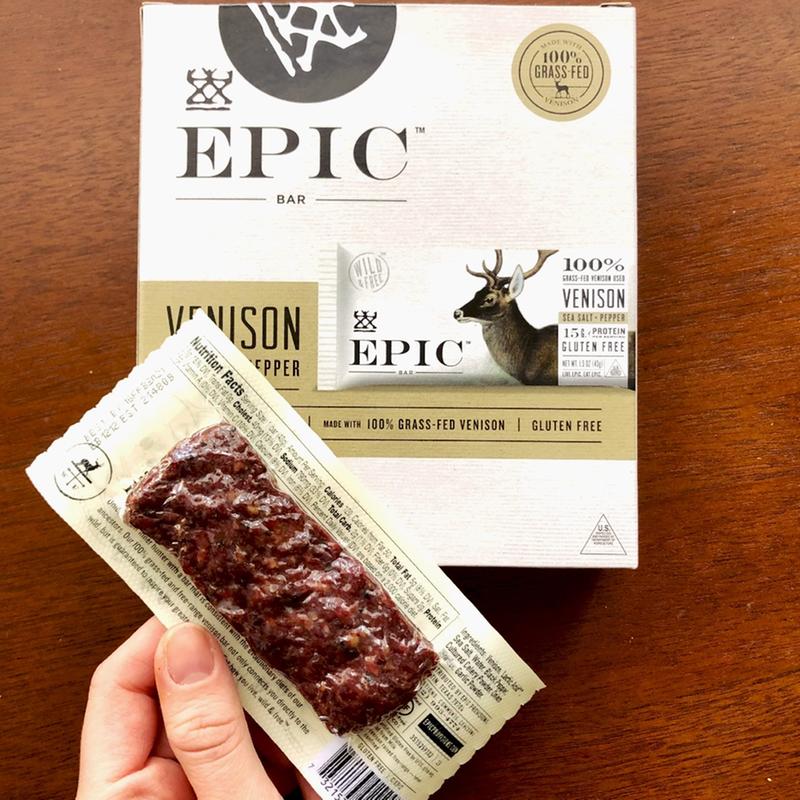 Sea Salt & Pepper Venison Bar - Protein Meat Bars - EPIC – EPIC Provisions