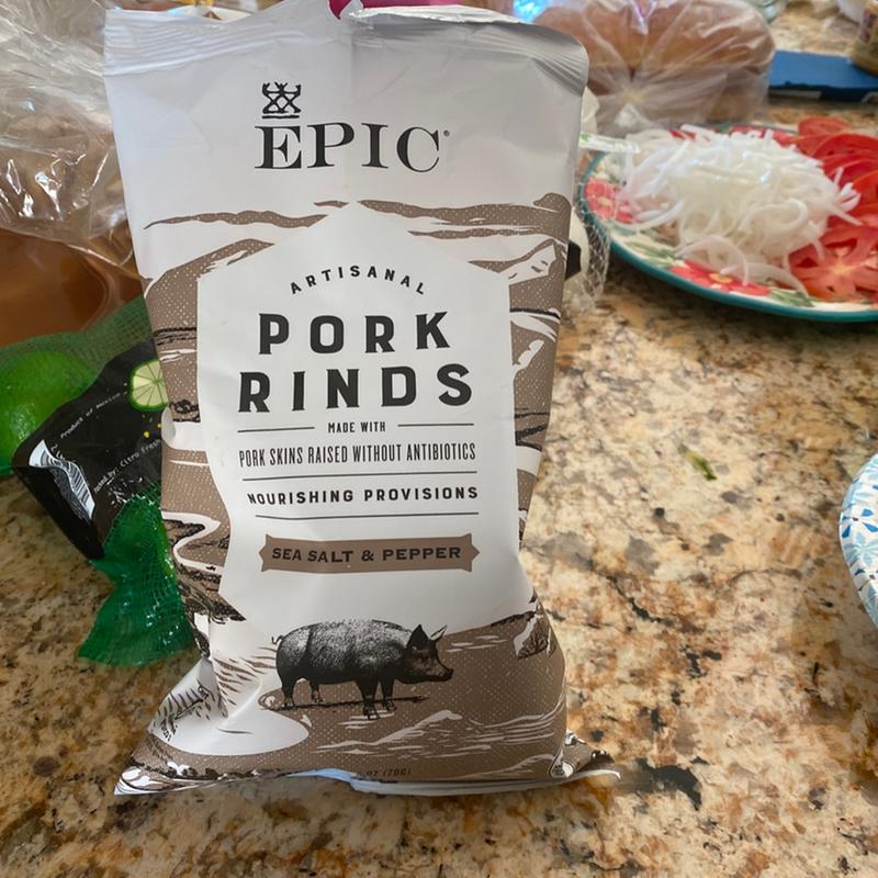 Sea Salt & Pepper Pork Rinds - 4 Pack Pork Skins - EPIC – EPIC Provisions