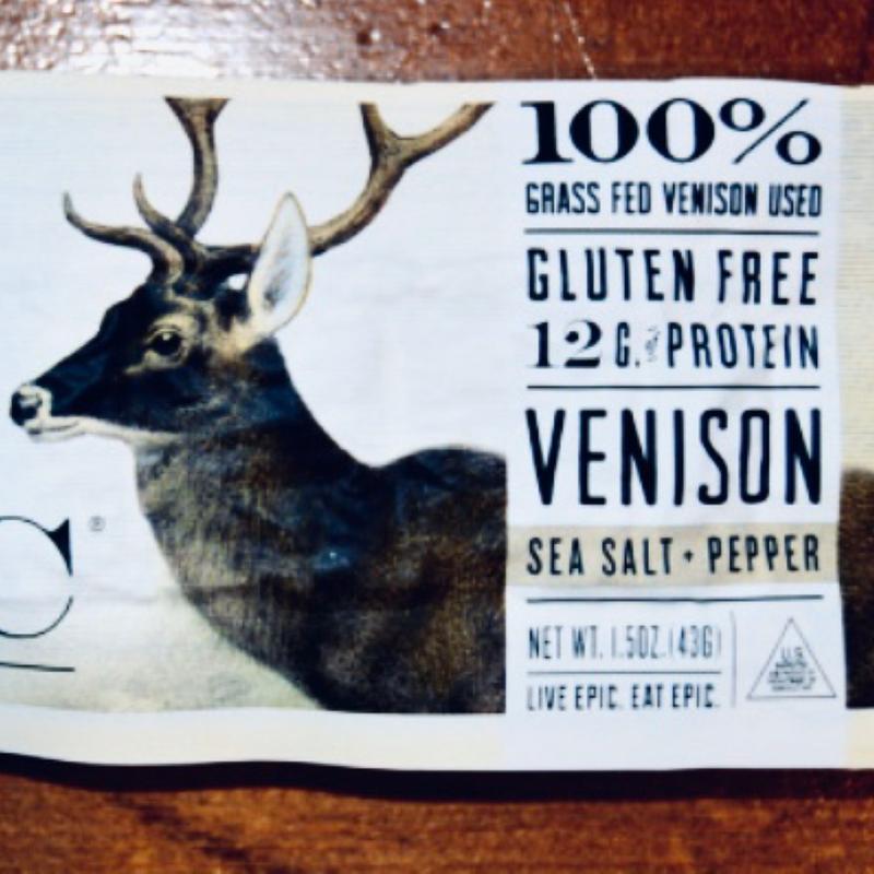 Sea Salt & Pepper Venison Bar - Protein Meat Bars - EPIC