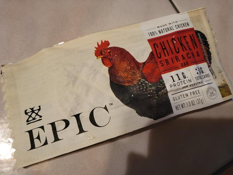 Epic Bar, Chicken, Sriracha - 1.5 oz bar