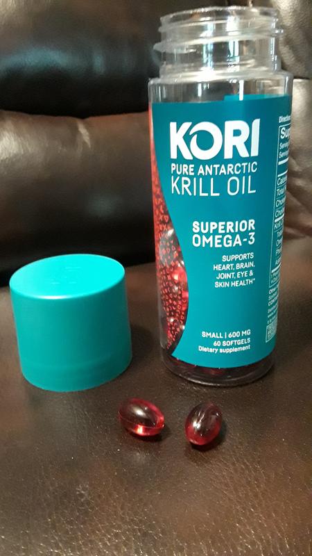 Kori Krill Oil Superior Omega 3 600mg 60ct Small Softgels