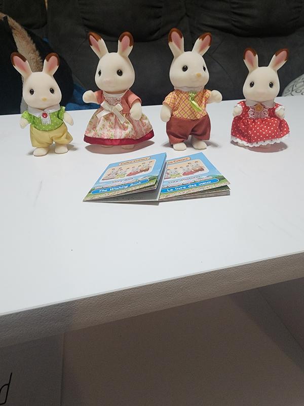 Calico Critters Chocolate Rabbit Family