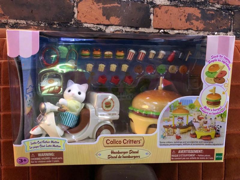 Calico Critters Hamburger Stand by Epoch Everlasting Play Barnes