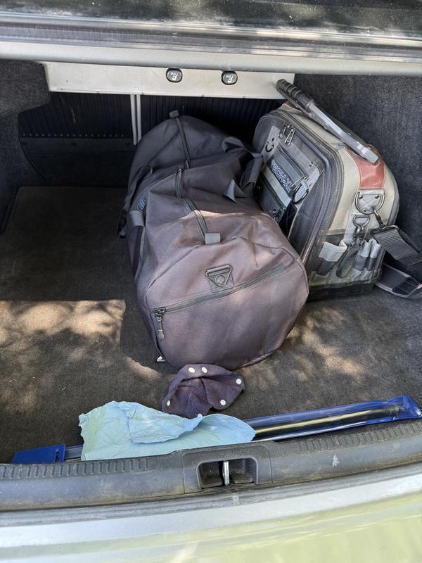 Secure in my trunk. No loose items