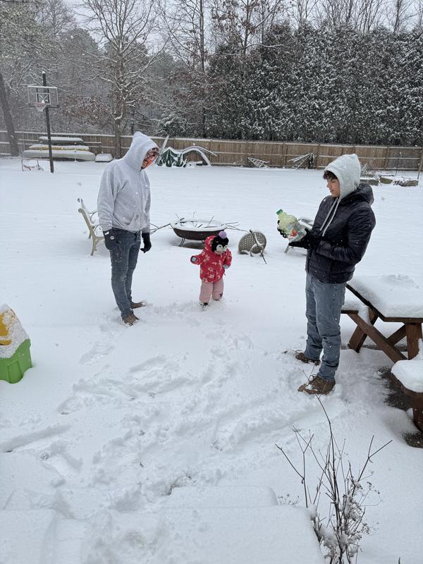 Even stayed dry and warm in the snow