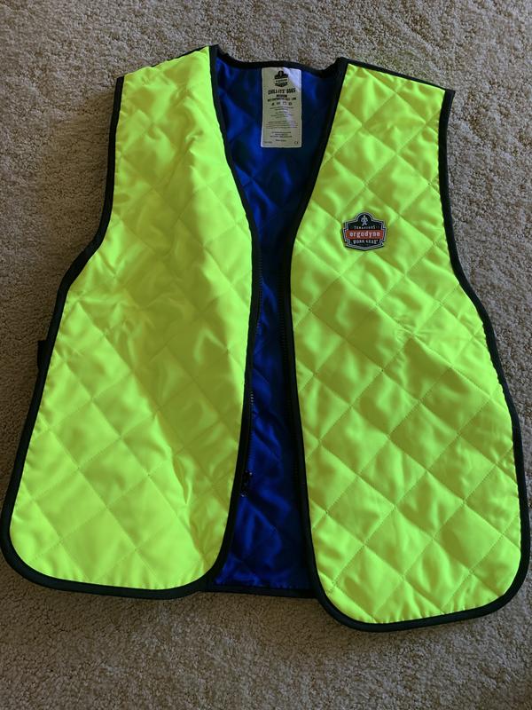 Chill-Its Adult Unisex Green Synthetic Cooling Vest (X-large