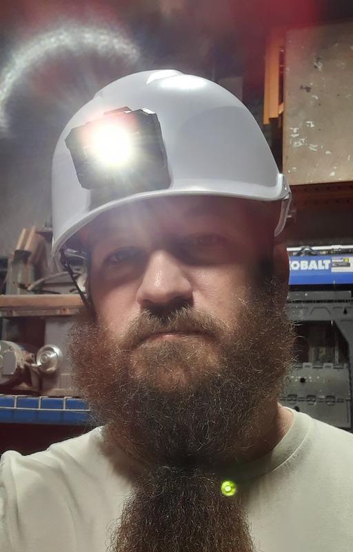 Mounted to Ergodyne Helmet