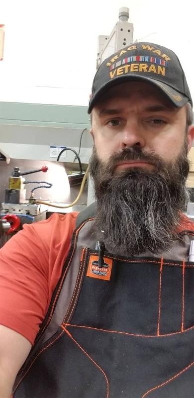 Break time with my canvas tool apron