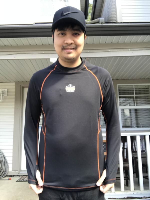 The orange accents stands out from the rest of my