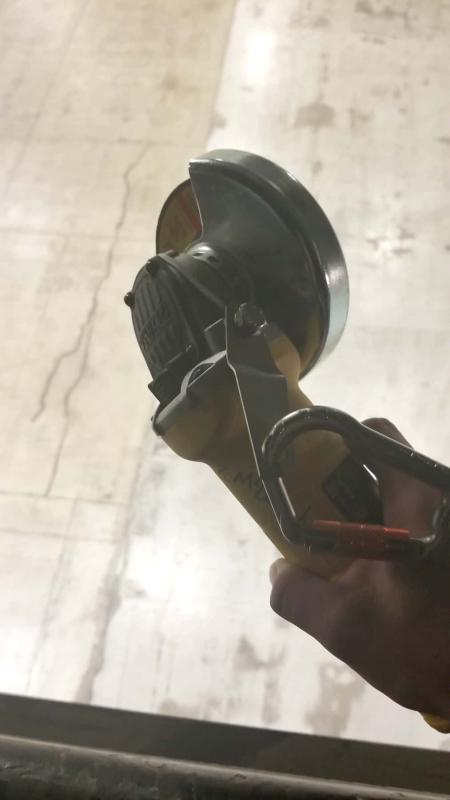 At work on the catwalk.