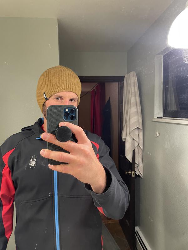 Under a cool weather beanie