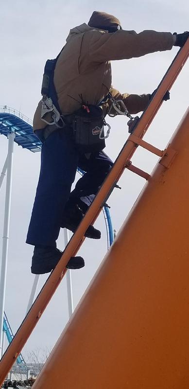 Tools secured on a climb