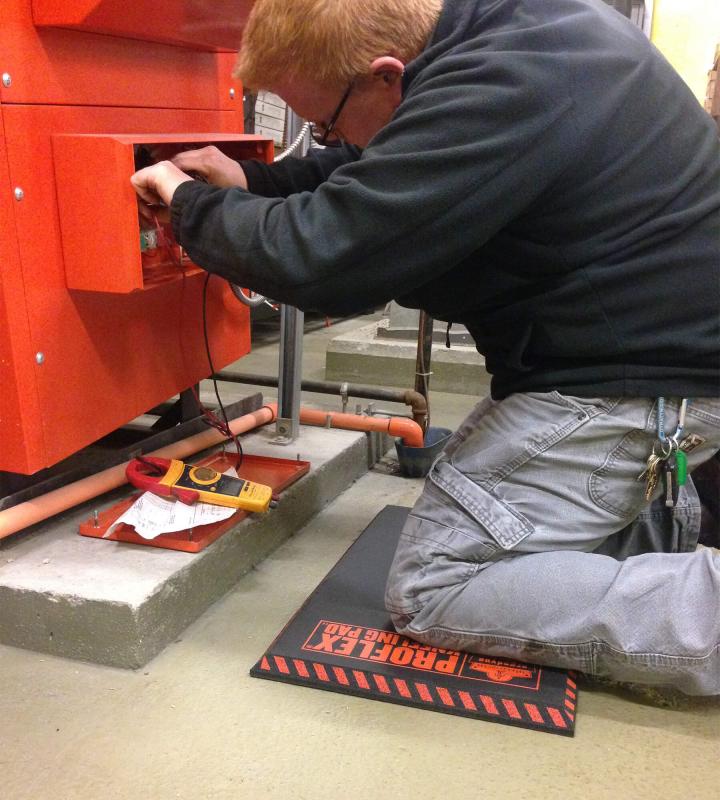 Getting the building warm again!