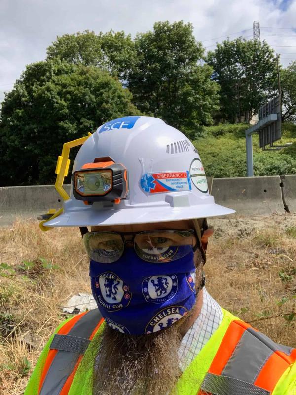 Worker in hard hat