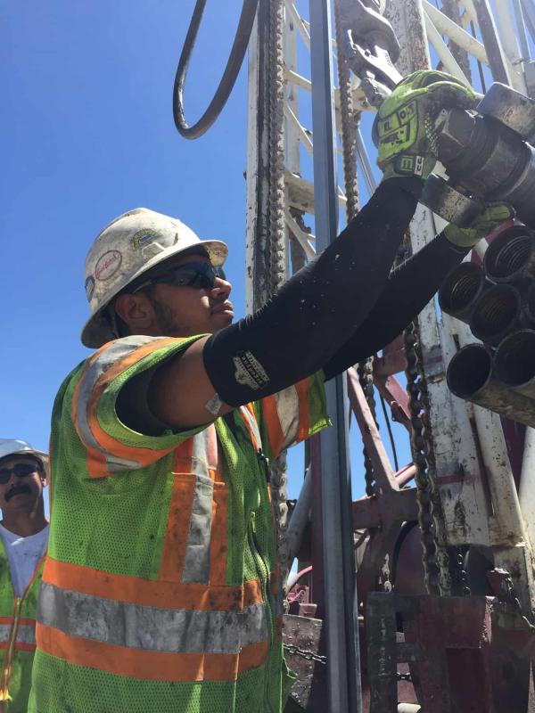 112 degrees at Peabody Coal mine on a drill rig fo