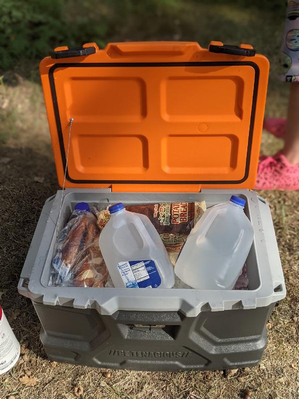 Klein Tools MODbox Gray/Orange 16.7-Quart Insulated Chest Cooler in the  Portable Coolers department at