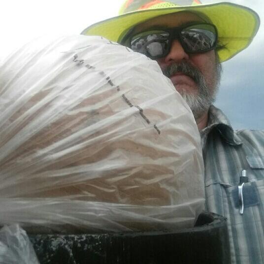 Great hat for the heat waiting on the boom.