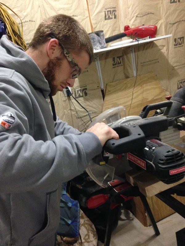 Workin on building a cabinet for the kitchen